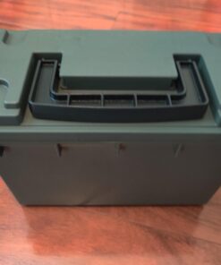 Sheffield 12626 Field Box, Plastic Ammo Can for Pistol, Rifle, and Shotgun Ammo, Water Resistant Storage Box w/ 3 Locking Options, Olive Drab Green Cans, Made in The U.S.A. 36 61ERxUykirL