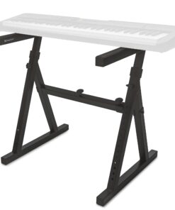 Knox Gear Heavy Duty Z-Style Keyboard Stand - Sturdy Height & Width Adjustable Keyboard Stand - Professional Digital Keyboard Piano Stand or Synth Stand - Piano Keyboard Stand 88 Key or Smaller 28 61ET73yqXuL