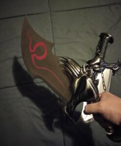 Armory Replicas Twin Blade Kratos Sword Set - Real Metal Blades of Chaos Replica with Display Plaque - Perfect for War Sword and Kratos Fans 27 61ETuS81z0L