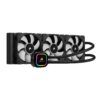 Corsair Hydro Series H150i PRO RGB AIO Liquid CPU Cooler, 360mm Radiator, Triple 120mm ML Series PWM Fans, Advanced RGB Lighting and Fan Software Control, Intel 115x/2066 and AMD AM4 com Single 52 61EUfGxTELL