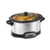 Programmable Slow Cooker, 6 Quart Capacity, Removable Crock, Silver 12 61EVYcCsjL