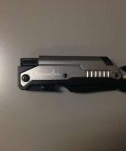 Snake Eye Tactical Tactical 6-in-1 Multi-tool Knife with Flint Fire Starter, LED Light, Bottle Opener, Belt Cutter and Windows Breaker BK-4 22 61EW SOZukL