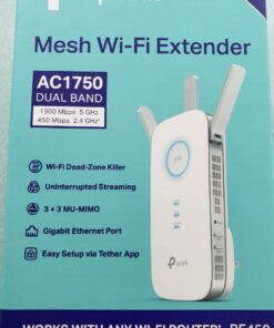TP-Link AC1750 WiFi Extender (RE450), PCMag Editor's Choice, Up to 1750Mbps, Dual Band WiFi Repeater, Internet Booster, Extend WiFi Range further 43 61EWSxpevJL