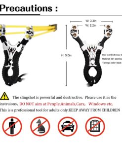 YZXLI Professional Outdoor Hunting Stainless Steel slingshots and Bag 11 61EWYp B81L