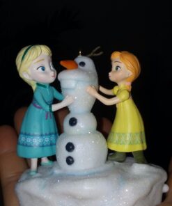 Hallmark Keepsake Disney Frozen Anna and Elsa Build a Snowman Musical Ornament - Blue, White 9 61EWcz6mn2L 1