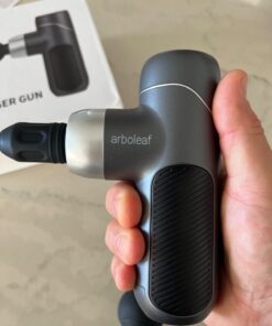 arboleaf Mini Massage Gun Deep Tissue, Muscle Massager for Back Pain Relief, Small Massage Gun Travel Massager Handheld, Quiet Percussion Massager Portable, Whole Body- FSA and HSA Eligible Grey-1 44 61EX3sg1APL