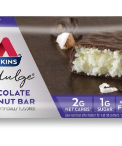 Atkins Endulge Chocolate Coconut Bar, Dessert Favorite, High in Fiber, 1g Sugar, 10 Count 10 Count (Pack of 1) 20 61EXSxMEUxL