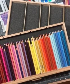 3 Drawer Wood Pastel Storage Box 15-3/4 x 9-1/2 x 3-1/2 inches 33 61EXtqmstL