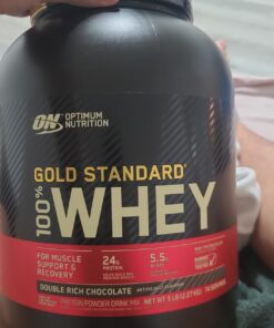 Optimum Nutrition Gold Standard 100% Whey Protein Powder, Double Rich Chocolate, 5 Pound (Packaging May Vary) 5 Pound (Pack of 1) 41 61EYoluMTvL