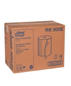 Tork Hand Towel Roll, Natural, Universal, H21, Disposable, 100% Recycled, 1-Ply, 12 Rolls x 600 ft, RK600E 12 61Ea2yopfL