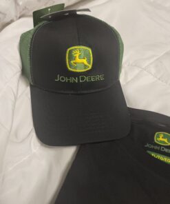 John Deere Farm State Pride Contrast Mesh Back Core Baseball Cap One Size Black/Green 28 61EailfPZgL