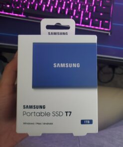 SAMSUNG SSD T7 Portable External Solid State Drive 1TB, Up to USB 3.2 Gen 2, Reliable Storage for Gaming, Students, Professionals, MU-PC1T0H/AM, Blue 1 TB 50 61EbQaaWKAL