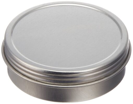 Paper Mart 6518200P Screw Top Round Steel Tins, 2-Ounce, 24-Pack