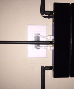 GE Brush Wall Plate, Cable Pass Through Insert, Single Gang, for in-Wall Installation of Cables and Wires, HDTV, HDMI, Coax, Speaker Wire, Home Theatre Systems, White, 35285 1 Pack 23 61EcoYZcwxL