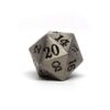 Legendary Silver Metal D20 Dice - Single 20 Sided RPG Dice with Signature Font 39 61Ed yBrvaL