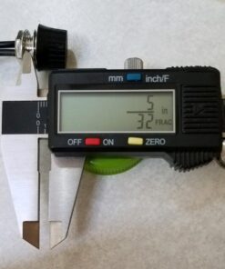 Creative Hobbies 5 Pack of Rotary Style On/Off Canopy Light Switch, Lamp Switch, 3/1 amps at 125/250V, Metal Bushing with 6 Inch Wire Leads Stripped Ends 31 61EfzRol2RL