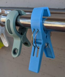 ESFUN 16 Pack Beach Towel Clips Holder for Pool Chairs on Cruise-Jumbo Size,Plastic Clothes Pegs Hanging Clip Clamps to Keep Your Towel from Blowing Away,Fashion Bright Color 16pcs 28 61EgTtMswYL