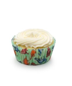 Fox Run Dinosaur Disposable Bake Cups (Pack of 50), 3 x 3 x 1.25 inches, Green 13 61Egx4LUahL