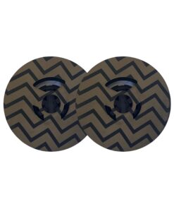 1/2 Inch FJA Universal Typewriter Ribbon - Custom Laser Engraved Twin Spool Typewriter Ribbon (Solid Black Ink) (Chevron)