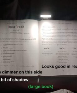 Glocusent USB Rechargeable Book Light for Reading in Bed, Portable Clip-on LED Reading Light, 3 Amber Colors & 5 Brightness Dimmable, Compact & Long Lasting, Perfect for Book Lovers, Kids Blue 59 61EkNf2yinL