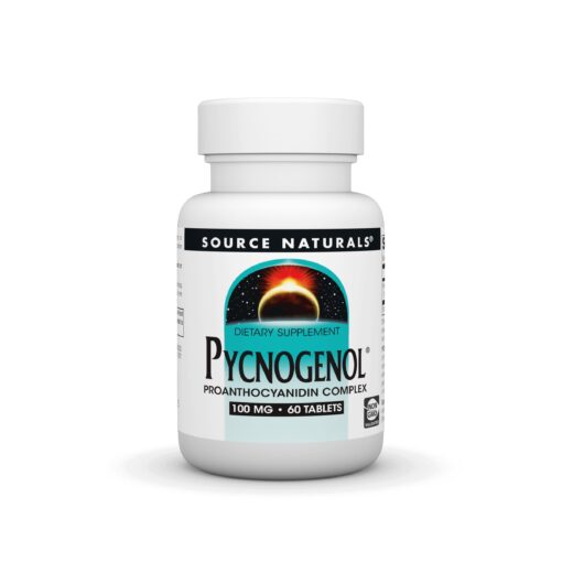 Source Naturals Pycnogenol 100 mg Proanthocyanidin Complex - 60 Tablets 60 Count (Pack of 1)