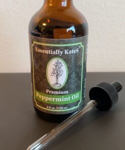 Essentially KateS Peppermint Essential Oil 4 Fl. Oz - Mentha Piperita - 100% Pure Natural and Therapeutic Grade - Diffuser, Skin, Hair, Aromatherapy, Garden and Kitchen Spray 33 61ElQjOkS L