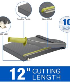 Swingline Paper Cutter, Guillotine Trimmer, 12" Cut Length, 10 Sheet Capacity, ClassicCut Lite (9312) 28 61ElUo6khOL
