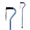 Carex Health Brands Ergo Offset Cane with Soft Cushioned Handle - Adjustable Walking Cane, Blue, 29-38 Inch (Pack of 1) 35 61Elvc4ydjS