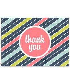 Mod Thank You Note Card Assortment Pack - Set of 36 cards - 6 designs blank inside - with white envelopes (53876) Mod 19 61EnkrukzJL