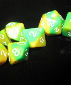 New 5 x 7-Die Series Polyhedral Dice Set - 5 Colors Dungeons and Dragons DND RPG MTG Table Games Dice with 5 Free Pouches by Flyesto 20 61EotmJKo L