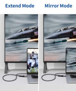 JSAUX 4K DisplayPort to HDMI Cable Adapter 10FT, DP to HDMI Male Video UHD 1440P/2K@120Hz,4K@30 Nylon DP to HDTV Uni-Directional Cord for Dell, Projector, Desktop, AMD, NVIDIA, Lenovo, HP, ThinkPad Grey 1 19 61EpfujQO L