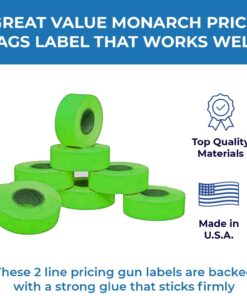 1136 Green Monarch Labels, 8 Rolls, 14,000 Two line Labels 11 61Erd2QXYcL