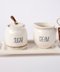 Alternative view of Mud Pie Bistro Cream and Sugar 5 Piece Set