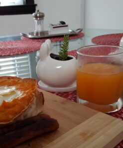 MyGift Mini Ceramic Bunny Planter, Decorative Rabbit Design White Small Flower Pot Succulent Planter with Detached Saucer 21 61EsdPgbQjL