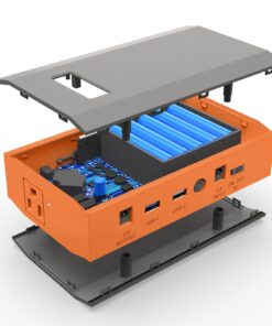 ZeroKor Portable Power Bank with AC Outlet, 65W/110V Portable Laptop Charger Battery Bank, 24000mAh/88.8Wh External Battery Pack,Backup Power Source for Outdoor Tent Camping RV Home Office Emergency Orange Grey 38 61Esu9ORemL