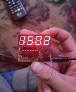 MiOYOOW 4-Digit Digital Clock Kits with PCB, DIY Alarm Clock Soldering Project Kit for Learning Electronics Soldering Practice with English Instructions 1 Pack-4 Digit Clock Kit(0.56 Inch) 86 61Et 8xHa9L