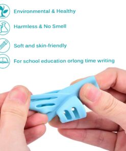 Mlife Pencil Grips - 10PCS Children Pencil Holder Writing Aid Grip Trainer, Ergonomic Training Pen Grip Posture Correction Tool for Kids (Set of 10PCS) 1 Count (Pack of 10) 16 61EtGej63BL