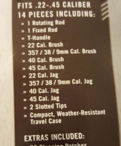 Real Avid Handgun Cleaning Kit: All in One 13 Piece Pistol Cleaning Kit With Cleaning Rod, Bore Brushes, Gun Cleaning Jags & Gun Cleaning Patches For .22 .357 9MM .38 .40 .44 & .45 Caliber Handguns 53 61EtjM2zyGL