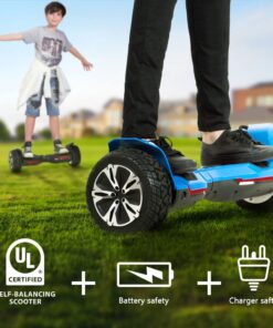 Gyroor Warrior 8.5 inch All Terrain Off Road Hoverboard with Bluetooth Speakers and LED Lights, UL2272 Certified Self Balancing Scooter 1-black 29 61Eu2W2Fp1L