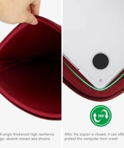 ARVOK 15 15.6 16 inch Laptop Sleeve Ultra-Thin Case MacBook pro 16 inch Sleeve Water-Resistant Notebook Computer Pocket Tablet Briefcase Carrying Bag/Pouch Skin Cover for HP/Dell/Lenovo/Asus/Acer 15 inch Wine Red 36 61EuBqv7LKL