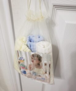 MUKIN Baby Washcloths - Natural Cotton Baby Wipes - Soft Newborn Baby Face Towel and Washcloth for Sensitive Skin- Baby Registry as Shower, 5 Pack 12x12 inches 31 61EvPPIeE6L