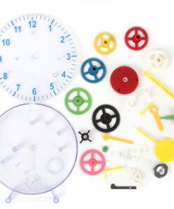 Lily's Home Do-It-Yourself Children's First Puzzle Clock Kit, No Batteries Required, Learn How Clock Gears Work, Colorful and Educational Gift for Kids, Multi-Colored (31 Pieces) 11 61EwPBJAMUL