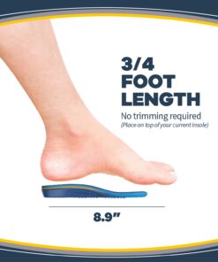 Dr. Scholl's Arthritis Pain Relief Orthotics // Clinically Proven Immediate Relief of Osteoarthritis Pain in Feet, Knees and Hips, Blue 18 61EwyPvyahL