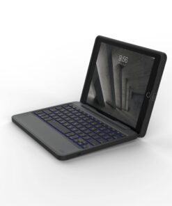 ZAGG Rugged Book Detachable Case and Magnetic-Hinged Keyboard for iPad Air, iPad Air 2, & iPad 9.7 inch, - Multi-Device Bluetooth Pairing, Backlit Keyboard - USB-C to USB-C Cable Included (Black) 17 61EzKCxX1VL