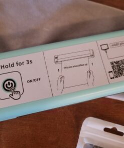 Phomemo M08F Portable Printer, 8.5'' x 11'' US Letter Mobile Compact Printer, Bluetooth Thermal Printer for Study, DIY Creation, Travel, List, Home, Gift, School, Office, Cyan Green & White 39 61EzRIvTEFL 1