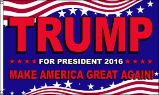 Trump For President 2016 Make America Great Again 3'x5' Polyester Flag