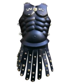 Armor Venue Royal Greek Armor Muscled Cuirass - Deepeeka - One Size - Black Armour