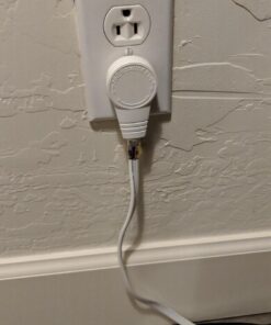 Maximm Cable 3 Ft 360° Rotating Flat Plug Extension Cord/Wire, 16 AWG Multi 3 Outlet Extension Wire, 3 Prong Grounded Wire - White - UL Certified 3 Feet 46 61F HdzerOL