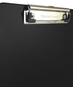 Trade Quest Plastic Clipboard Opaque Color Letter Size Low Profile Clip (Pack of 12) (Black) 9 61F o4W3HZL