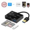 XQD/SD Card Reader Adapter, USB 3.0 Dual Slot Flash Memory Card Reader Connector High Speed(up to 5Gbp/s) Write SD(HC/XC), Sony G Series, Lexar USB Mark Card, Compatible with Windows/Mac OS System 82 61F1NYY0tWL